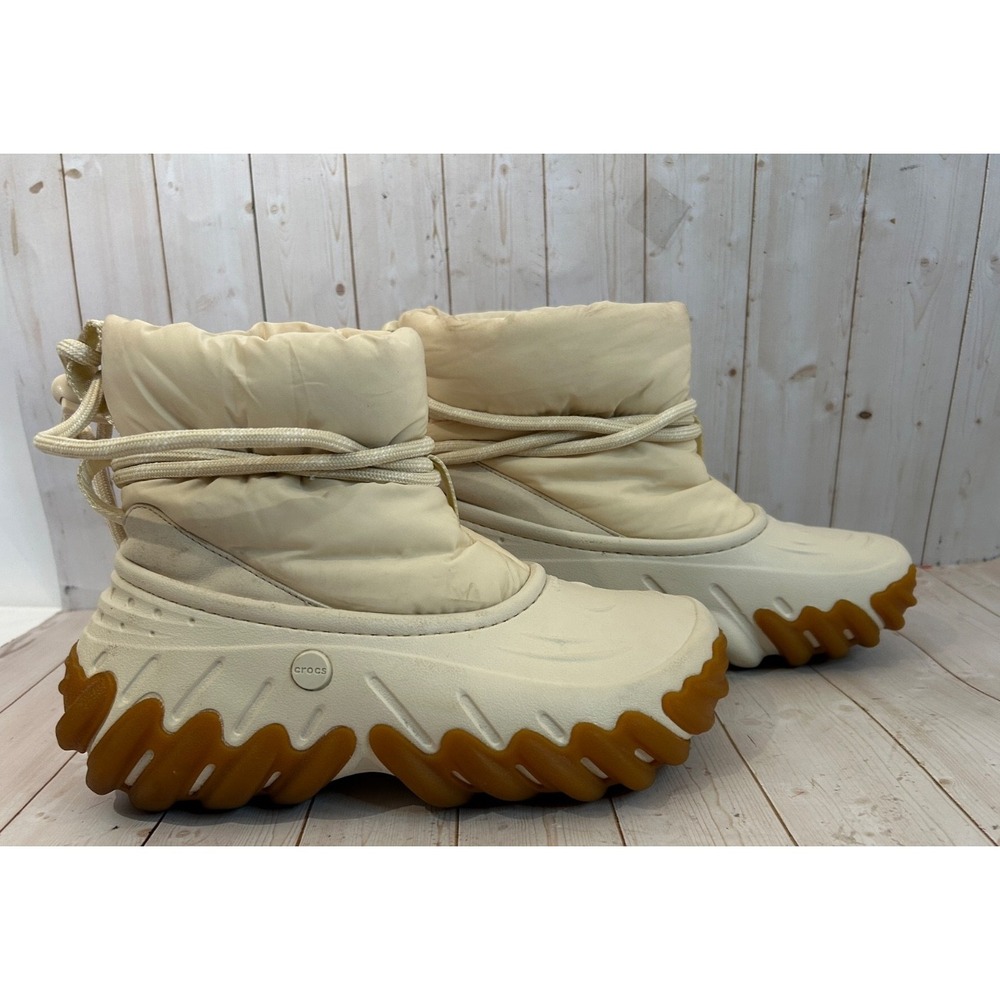 Crocs Echo Boot in the Stucco White Men's Size 5 Women's Size 7W Outdoor